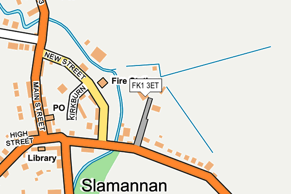 FK1 3ET map - OS OpenMap – Local (Ordnance Survey)