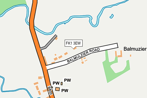 FK1 3EW map - OS OpenMap – Local (Ordnance Survey)