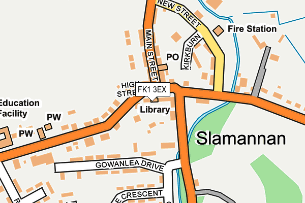 Map of SLAMANNAN VILLAGE PHARMACY LIMITED at local scale