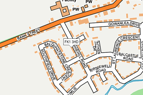 FK1 3HD map - OS OpenMap – Local (Ordnance Survey)