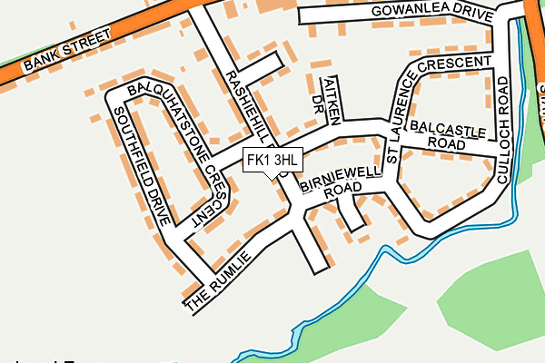 FK1 3HL map - OS OpenMap – Local (Ordnance Survey)