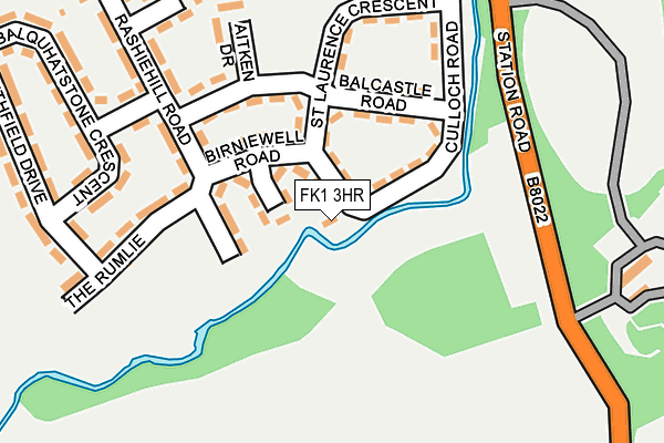 FK1 3HR map - OS OpenMap – Local (Ordnance Survey)