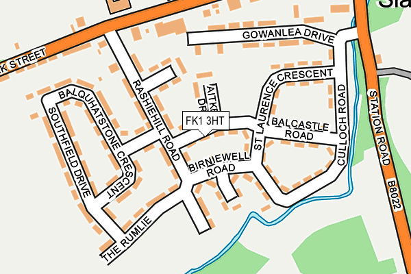 FK1 3HT map - OS OpenMap – Local (Ordnance Survey)