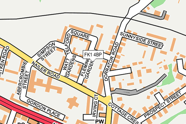 FK1 4BP map - OS OpenMap – Local (Ordnance Survey)