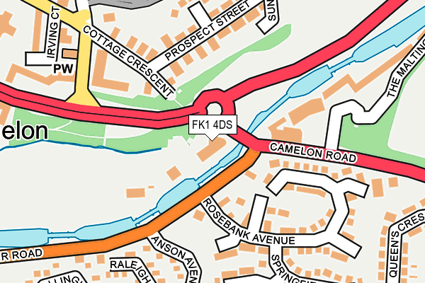 FK1 4DS map - OS OpenMap – Local (Ordnance Survey)