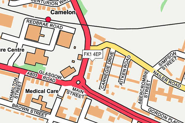 FK1 4EP map - OS OpenMap – Local (Ordnance Survey)