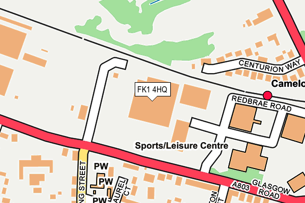 FK1 4HQ map - OS OpenMap – Local (Ordnance Survey)