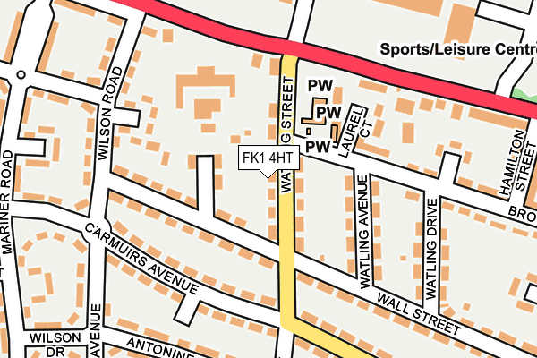 FK1 4HT map - OS OpenMap – Local (Ordnance Survey)