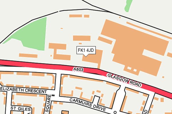 FK1 4JD map - OS OpenMap – Local (Ordnance Survey)