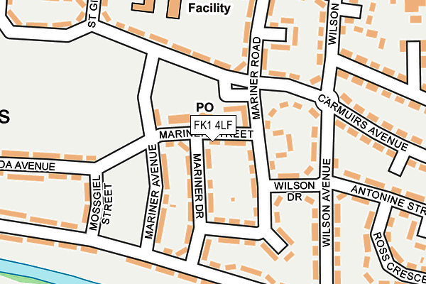 FK1 4LF map - OS OpenMap – Local (Ordnance Survey)