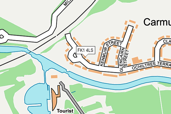 FK1 4LS map - OS OpenMap – Local (Ordnance Survey)