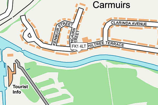 FK1 4LT map - OS OpenMap – Local (Ordnance Survey)