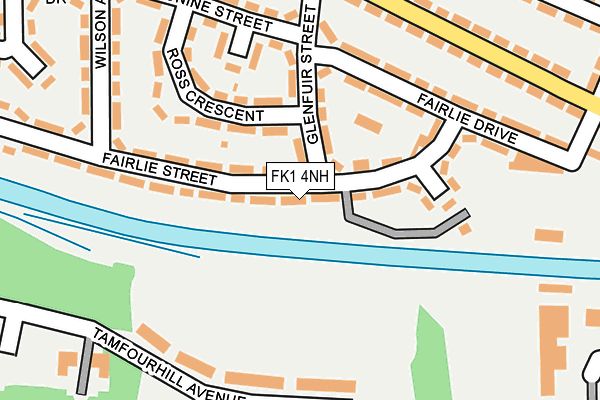FK1 4NH map - OS OpenMap – Local (Ordnance Survey)