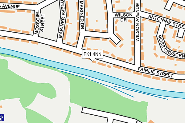 FK1 4NN map - OS OpenMap – Local (Ordnance Survey)