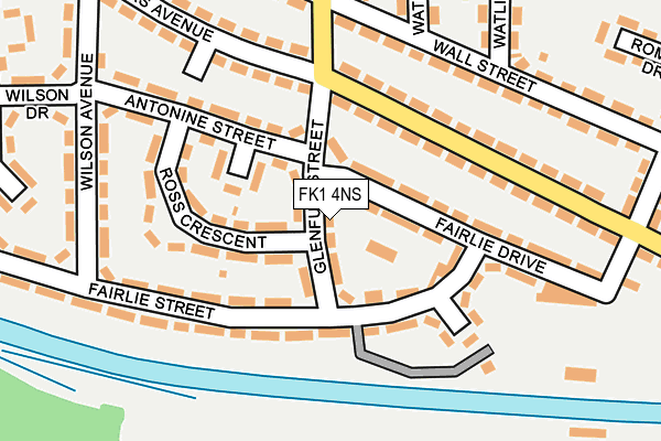 FK1 4NS map - OS OpenMap – Local (Ordnance Survey)