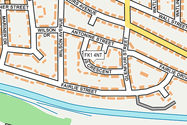 FK1 4NT map - OS OpenMap – Local (Ordnance Survey)