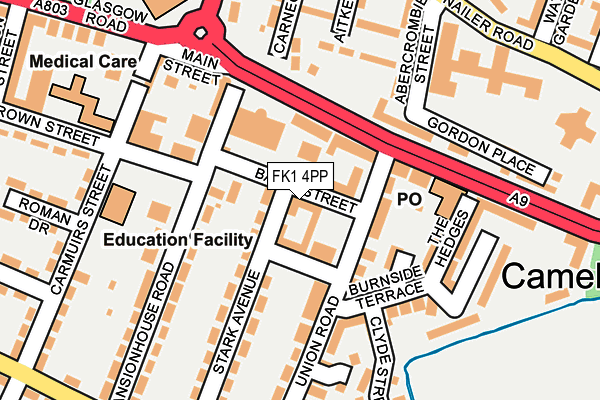 FK1 4PP map - OS OpenMap – Local (Ordnance Survey)