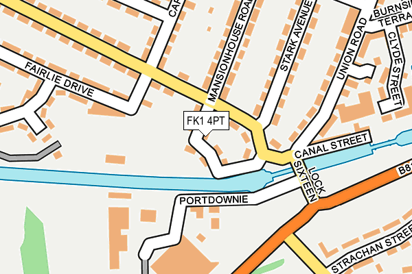 FK1 4PT map - OS OpenMap – Local (Ordnance Survey)