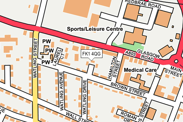 FK1 4QG map - OS OpenMap – Local (Ordnance Survey)