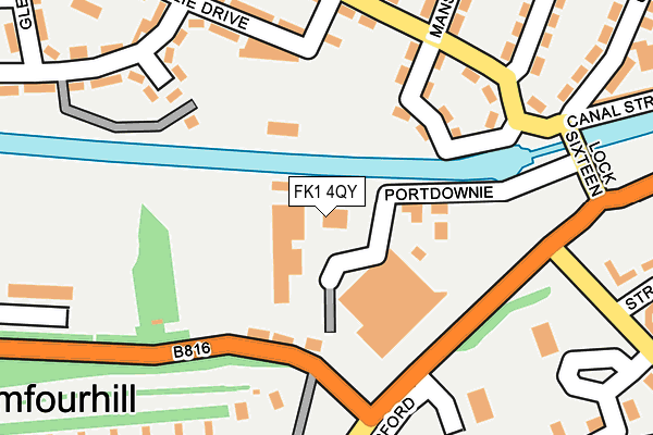 FK1 4QY map - OS OpenMap – Local (Ordnance Survey)