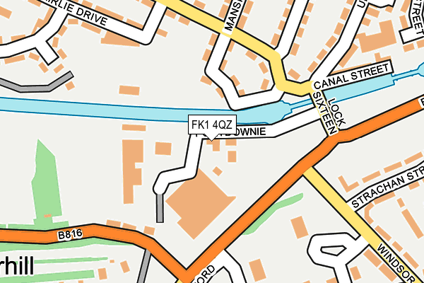 FK1 4QZ map - OS OpenMap – Local (Ordnance Survey)