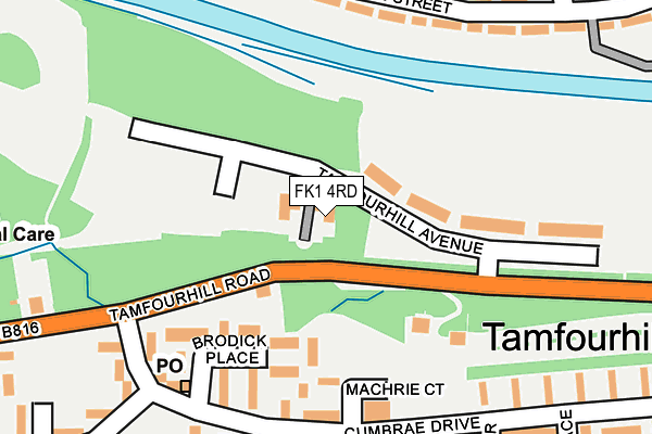 FK1 4RD map - OS OpenMap – Local (Ordnance Survey)