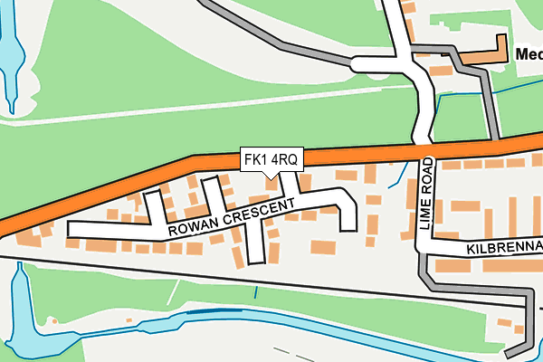FK1 4RQ map - OS OpenMap – Local (Ordnance Survey)