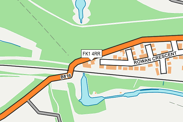 FK1 4RR map - OS OpenMap – Local (Ordnance Survey)