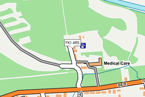 FK1 4RS map - OS OpenMap – Local (Ordnance Survey)