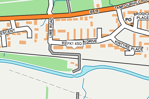 FK1 4SQ map - OS OpenMap – Local (Ordnance Survey)