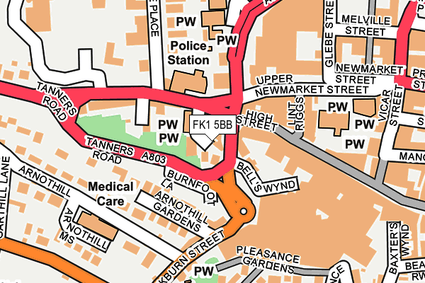 FK1 5BB map - OS OpenMap – Local (Ordnance Survey)