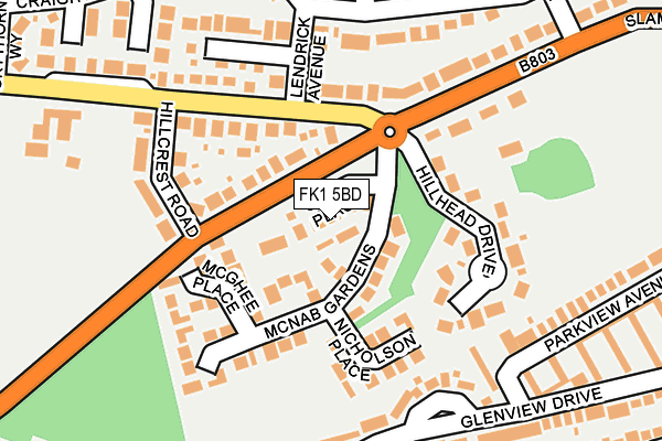 FK1 5BD map - OS OpenMap – Local (Ordnance Survey)