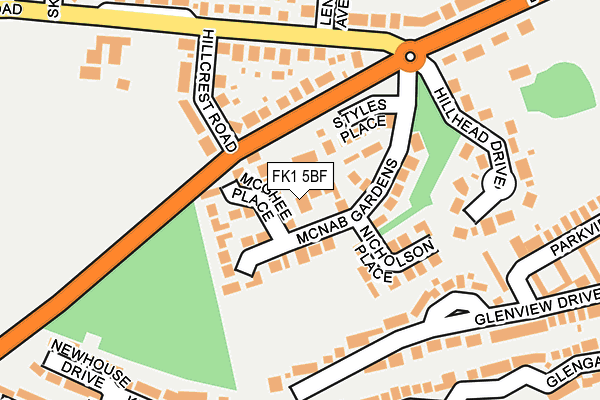 FK1 5BF map - OS OpenMap – Local (Ordnance Survey)