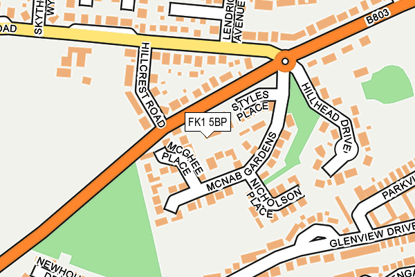 FK1 5BP map - OS OpenMap – Local (Ordnance Survey)