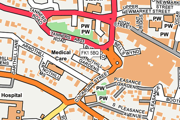 FK1 5BQ map - OS OpenMap – Local (Ordnance Survey)