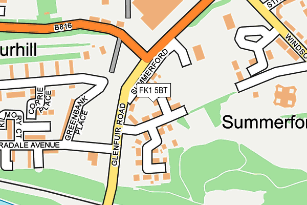 FK1 5BT map - OS OpenMap – Local (Ordnance Survey)