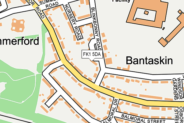 FK1 5DA map - OS OpenMap – Local (Ordnance Survey)