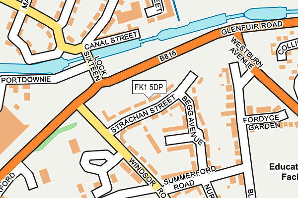 FK1 5DP map - OS OpenMap – Local (Ordnance Survey)