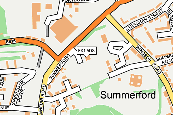 FK1 5DS map - OS OpenMap – Local (Ordnance Survey)