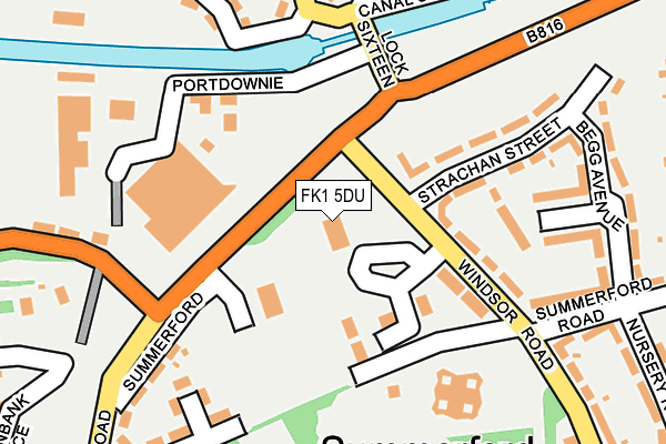 FK1 5DU map - OS OpenMap – Local (Ordnance Survey)