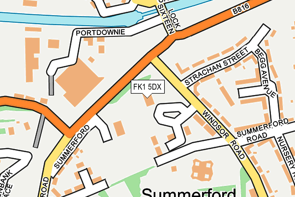 FK1 5DX map - OS OpenMap – Local (Ordnance Survey)