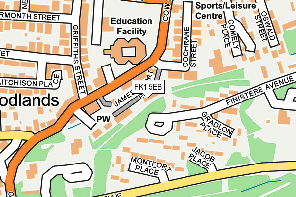 FK1 5EB map - OS OpenMap – Local (Ordnance Survey)