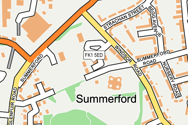 FK1 5ED map - OS OpenMap – Local (Ordnance Survey)