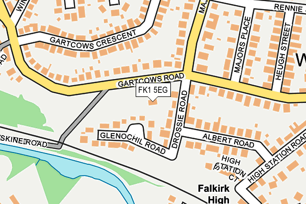 FK1 5EG map - OS OpenMap – Local (Ordnance Survey)