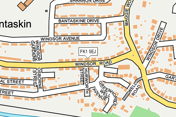 FK1 5EJ map - OS OpenMap – Local (Ordnance Survey)
