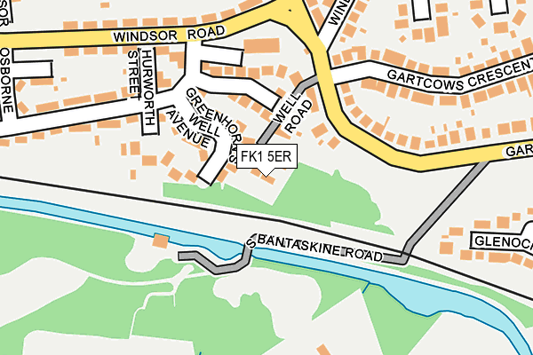 FK1 5ER map - OS OpenMap – Local (Ordnance Survey)