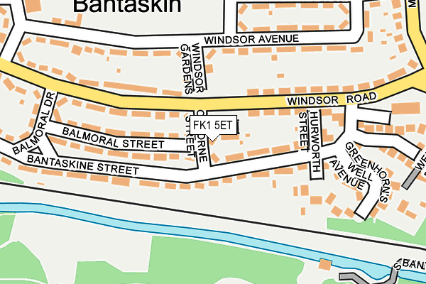 FK1 5ET map - OS OpenMap – Local (Ordnance Survey)