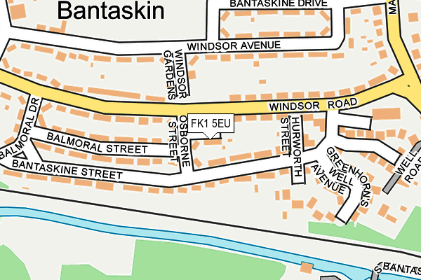 FK1 5EU map - OS OpenMap – Local (Ordnance Survey)