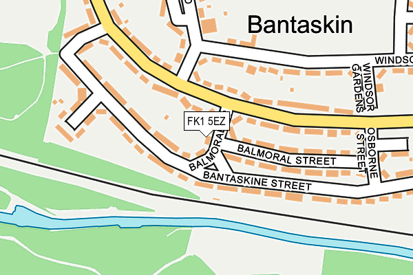 FK1 5EZ map - OS OpenMap – Local (Ordnance Survey)