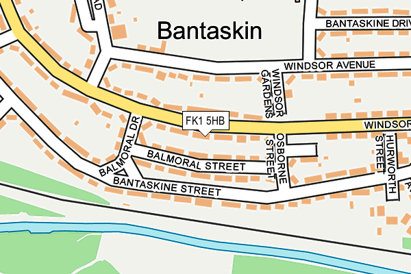 FK1 5HB map - OS OpenMap – Local (Ordnance Survey)